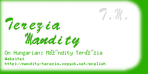 terezia mandity business card